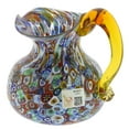 thumbnail image 2 of GlassOfVenice Murano Glass Millefiori Pitcher or Carafe, 2 of 8