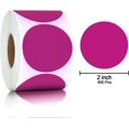 thumbnail image 2 of GHSDFBB Lot de 600 Autocollants Ronds à Pois Colorés (2u201c, Rose), 2 of 7