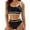 Black2, variant on Womens Halter High Waisted Bikini Sets Color Block Sporty Swimsuit Two Piece High Cut Bathing Suit 2024