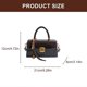 thumbnail image 3 of Elegant Retro Top Handle Bag For Women and Girls Flap Shape Handbag PU Shoulder Crossbody 2025 Winter Collection brown, 3 of 4