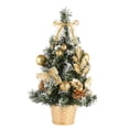 thumbnail image 3 of Mini árbol de navidad artificial Sunnimix dorado Mini árbol de navidad de sobremesa, 3 of 8