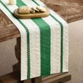 thumbnail image 4 of American Style Green Tassel Table Runner Farmhouse Decor, Green Tassel Table Runner American Style Farmhouse Table Decor for Dining Room Holiday Kitchen, 4 of 6