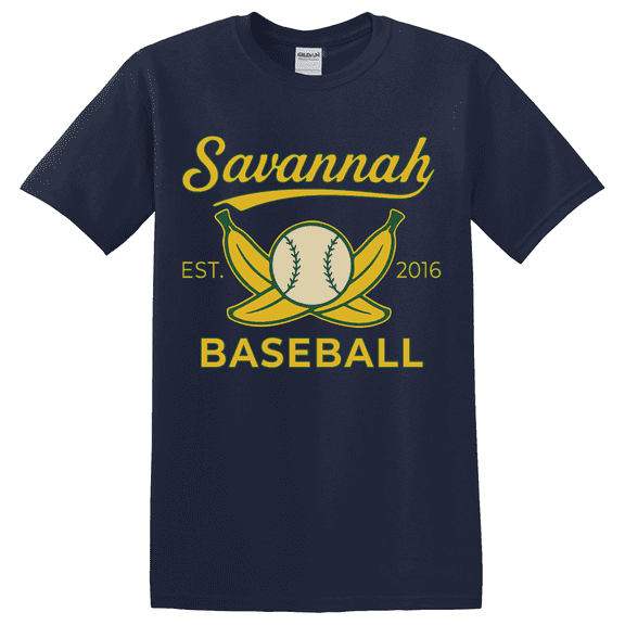 Savannah Retro Baseball Vintage Banana Sports Graphic Classic Ball Top Old Style T-shirt