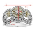 thumbnail image 5 of Vir Jewels 1.50 CTTW Diamond Wedding Ring Bridal Set Women in 14K White and Yellow Gold Round, 5 of 7