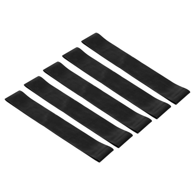 Bandas de resistencia elásticas TPE X-Heavy de Uxcell, paquete de 5, bucle de ejercicio, negro