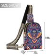 thumbnail image 2 of FORMRS Womens Crossbody Sling Bag Travel Daypack Shoulder Chest Backpack, Geometric Eagle, 2 of 7