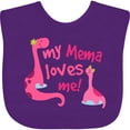 thumbnail image 3 of Inktastic My Mema Loves Me Girls Girls Baby Bib, 3 of 4