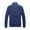Dark Blue, variant on Penkiiy Men Jacket Zipper Pocket Ribbed Hem Non-hooded Sports Solid Top Coat Windbreakers Polyester Blue on Clearance