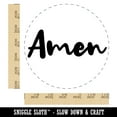 thumbnail image 2 of Amen Cursive Fun Text Prayer Praying Self-Inking Rubber Stamp Ink Stamper - Black Ink - Large 1-1/2 Inch, 2 of 7