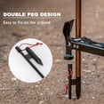 thumbnail image 2 of Portable Camping Folding Lamp Pole Lightweight Collapsible Aluminum Lantern Stand Outdoor Light Hanger Holder Stick for Camping Hiking Fishing Garden BBQ, 2 of 9