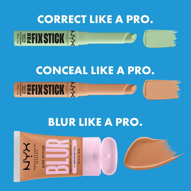 NYX Professional Makeup Color Correcting Pro Fix Stick Concealer, Neutral  Tan 