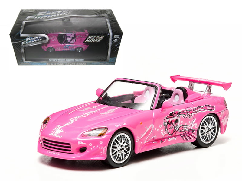 Greenlight Sukis 01 Honda S00 Pink 2 Fast 2 Furious Movie 03 1 43 Diecast Model Car Walmart Com