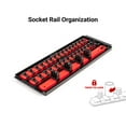 thumbnail image 4 of TEKTON 1/4 Inch Drive Shallow and Deep 12-Point Socket and Ratchet Set with Rails and Tray, 35-Piece (4 - 15 mm) | SKT03202, 4 of 7