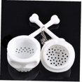 thumbnail image 4 of Infusor de té de silicona BRILLAR BR White Skull herramienta de elaboración de cerveza, 4 of 5