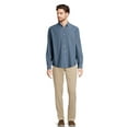 thumbnail image 2 of George Men's & Big Men's Long Sleeve Poplin Button-Up Shirt, Sizes S-3XL, 2 of 5
