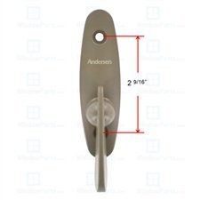 Andersen Tribeca Style - Pestillo de pulgar para puerta corrediza - Color piedra