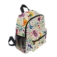 thumbnail image 2 of FORMRS Kids School Backpack with Front Zippered Pocket 12" Student Travel Daypack, Purple Cartoon Animals, 2 of 6