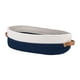 thumbnail image 2 of Cesta tejida de cuerda de algodón, organizador de baño, contenedor de artículos diversos, decorativa Azul y blanco, 2 of 9
