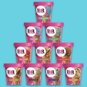 Baskin-Robbins Cotton Candy Ice Cream, 14 fl oz Cup – Sweet Pink and Blue Cotton Candy-Flavored Ice Cream