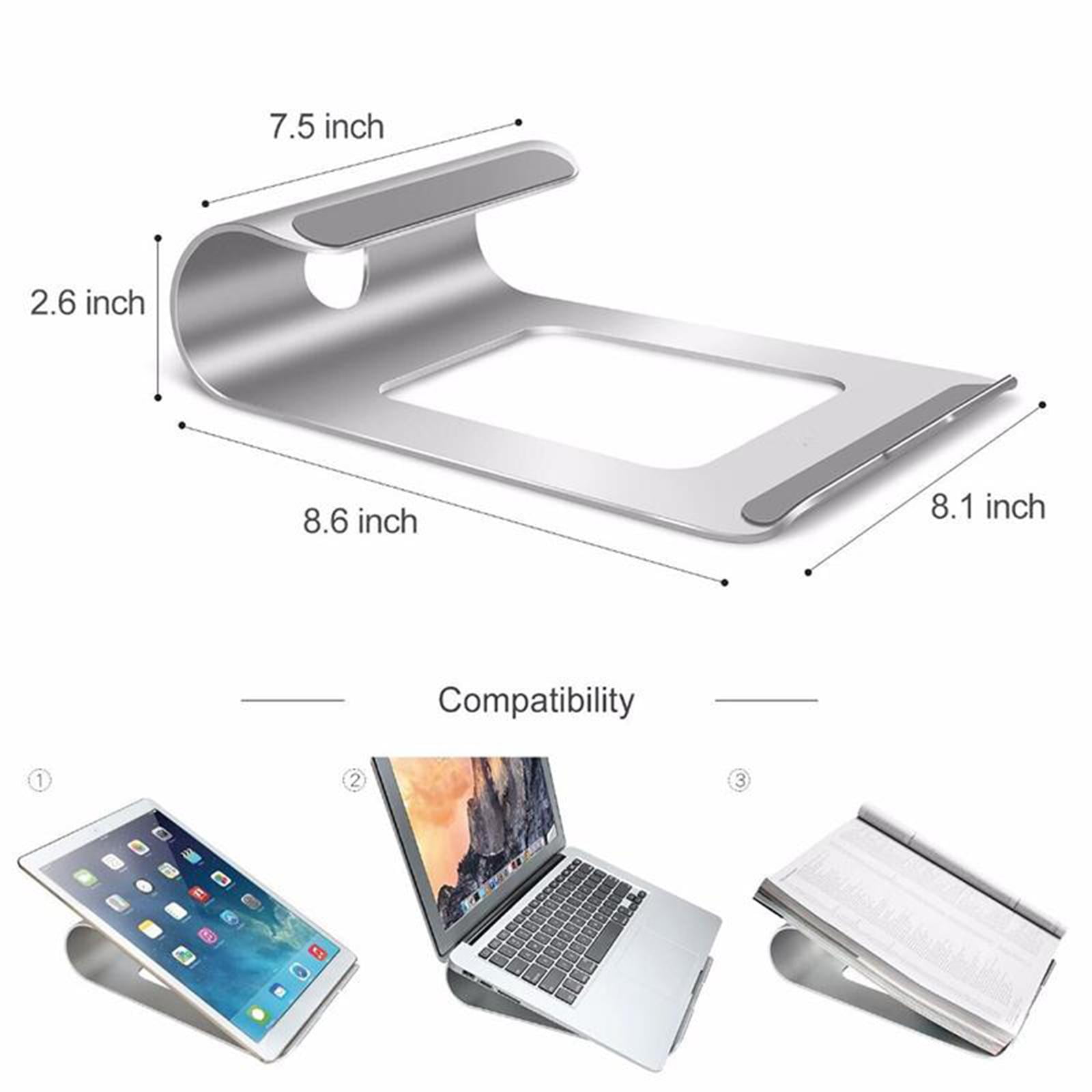 LeeQinersw Laptop Holder Mount Desktop - Fits up to 15 inches Laptop Desk, for Notebook, Tablet, Laptop Stand