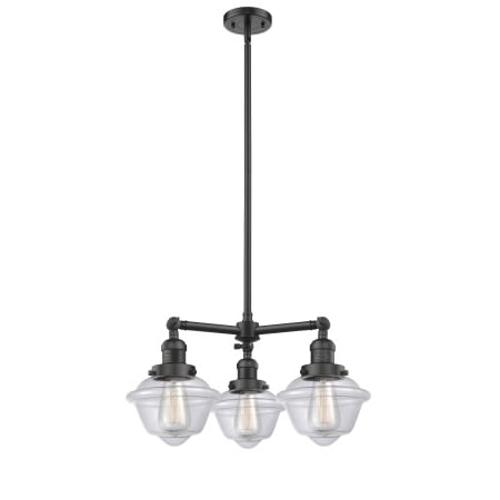 

Innovations Lighting 207 Small Oxford Small Oxford 3 Light 20 Wide Chandelier - Bronze