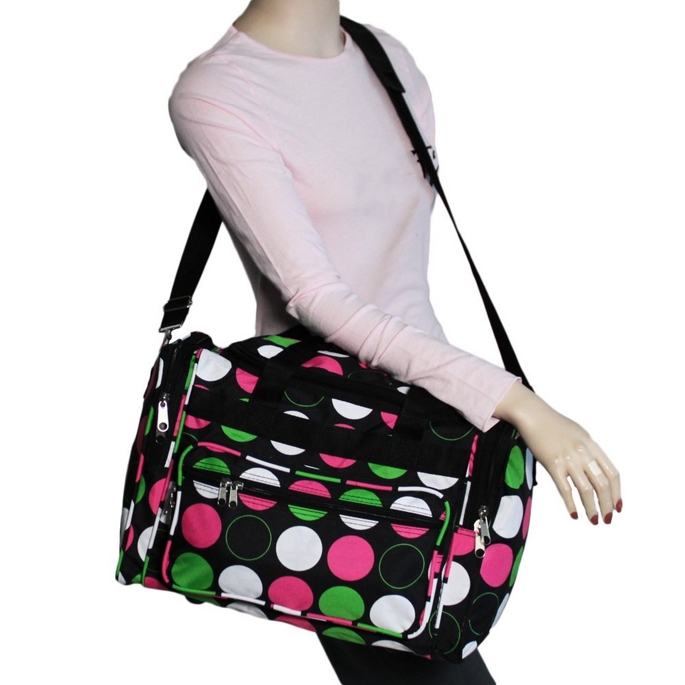 CalBags Fashion Prints 19-inch Duffel Bag, Multi Dot