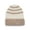 BROWN COMBO, variant on Women's Sporty Stripe Beanie, One Size Fits Most, Black Combo