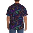 thumbnail image 3 of Kdxio Men's Hawaiian Shirt for Men Short Sleeve Shirt Chemistry Science Summer Casual Holiday Beach Button Down T-Shirts, 3 of 5