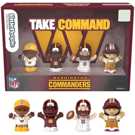 Fisher-Price Little People Washington Commanders Four-Piece NFL Collector Set