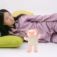 thumbnail image 5 of Marioneta de mano de cerdo, muñeco de cerdo de peluche interactivo, juguete de juego de rol para niños, juguete de marioneta de mano rellena, 5 of 5