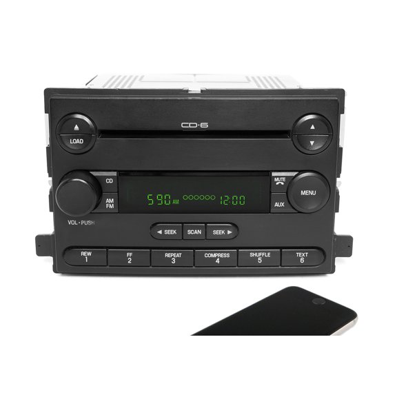 Restored 06-07 Ford Freestyle Mercury Monterey AMFM 6CD Radio w Bluetooth 6F2T-18C815-FA (Refurbished)