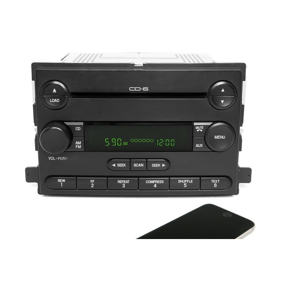 Restored 06-07 Ford Freestyle Mercury Monterey AMFM 6CD Radio w Bluetooth 6F2T-18C815-FA (Refurbished)