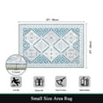 thumbnail image 2 of LOKHOM 2'x3' Blue Oriental Doormats for Outdoor Entrance, Machine Washable Non-Slip Vintage Area Rug for Living Room, 2 of 5