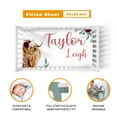thumbnail image 3 of Custom Crib Bedding Set for, Personalized Highland Cow Bedding Set With Name for Infant, 5 Pcs Bedding Set , Fitted Crib Sheet Blanket Pillow Cover Changing Pad Cover Wall Set, 3 of 9