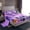 Purple N, variant on Homewish Halloween ABC Print A Bed Sheets,Personalized Monogrammed Gifts Full Size Sheets,4 Pieces,1 Flat Sheet,1 Fitted Sheet and 2 Pillowcases