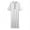 White, variant on Men's Casual Loose Arab Dubai Robe Middle Sleeve Button Shirt Retro - All Seasons Daily and Work Wear