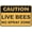 Warning Sign 3, variant on Caution Live Bees No Spray Zone Sign 8"x12"es Metal Aluminum Signs, Weather Resistant, Weatherproof, Indoor Or Outdoor
