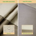 thumbnail image 3 of Sonerlic Table Umbrella Cover, 7.5–11ft Patio Deck Zippered Parasol Waterproof Umbrella Covers for Outdoor Umbrellas,KhaKi & Brown, 3 of 6