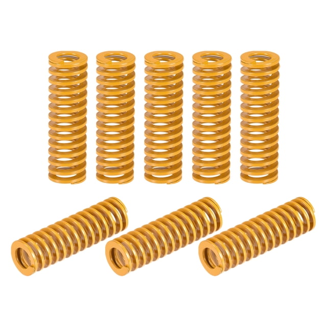 Resorte de compresión Unique Bargains 20mm OD 65mm Largo 8uds Amarillo