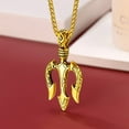 thumbnail image 4 of FaithHeart Greek Neptune Necklace for Men Gold Plated Stainless Steel Poseidon Pronged Pendant Ancient Greece Amulet Jewelry Gift for Sailor Boyfriend Husband Birthday, 4 of 8