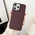 thumbnail image 6 of Pure Color & Neutral Color Frosted Slim & Thin Case Compatible with iPhone Case(Black,iPhone 15 Pro Max), 6 of 8