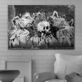 thumbnail image 2 of wall26 Canvas Print Wall Art Spray Paint Black &amp; White Brick Wall Skull Tagging Graffiti &amp; Street Art Urban Illustration Modern Art Dark Boho for Living Room, Bedroom, Office - 16&quot;x24&qu, 2 of 5