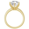 thumbnail image 3 of Round Cut Lab Diamond Engagement Ring Yellow Gold 3.20 Carats, 3 of 5