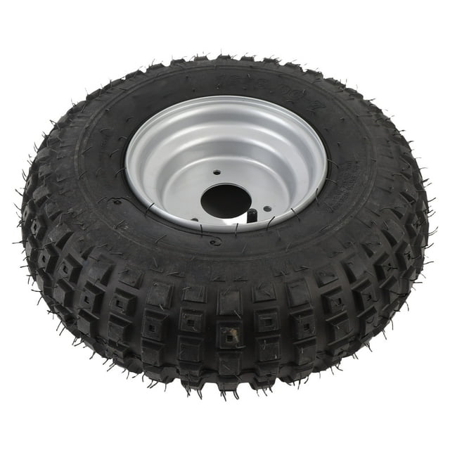 16X8-7 Tire with Rim Replacement, Go Kart Tire 6PR for Cart Garden Lawn Mower
