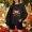 Black, variant on Crewneck Merry Christmas Sweatshirts for Women 2025 Elk Reindeer Graphic Sweatshirt Drop Shoulder Soft Pullover Tops