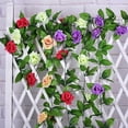 thumbnail image 3 of SPRING PARK Artificial Flower Silk Rose Leaf Garland Vine Ivy Home Wedding Garden Decor, 3 of 7
