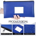 thumbnail image 3 of Potchen 20 Pcs Money Bank Bag with Zipper 11 x 6 Inch Money Pouch Bulk Security Bank Deposit Bag with Clear Window Leatherette Cash Coin Wallet for Women Men(Multicolored), 3 of 7