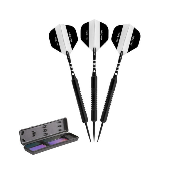 Elkadart Black One Fifty Steel Tip Dart Set, 22 Grams