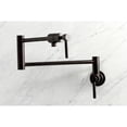 thumbnail image 2 of Kingston Brass KS4105DL Concord Two-Handle 1-Hole Wall Mount Pot Filler Faucet in Oil Rubbed Bronze, 2 of 8