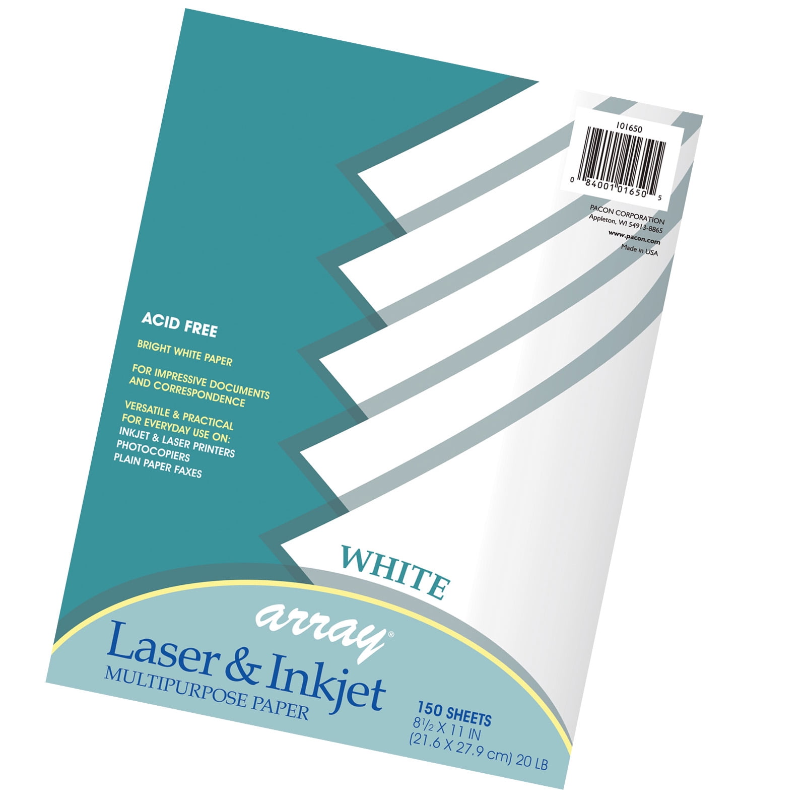 Pacon Mutli-Purpose Paper, White, 8-1/2" x 11", 150 Sheets Per Pack, 3 Packs